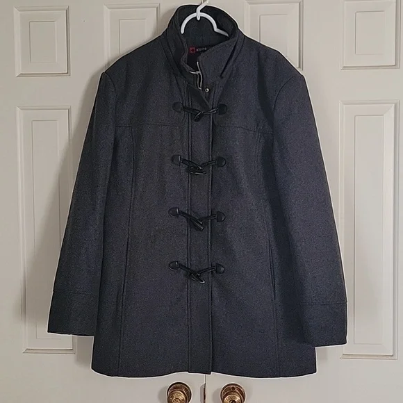 Alpine Swiss womens gray wool blend coat sz 2x - Picture 1 of 8